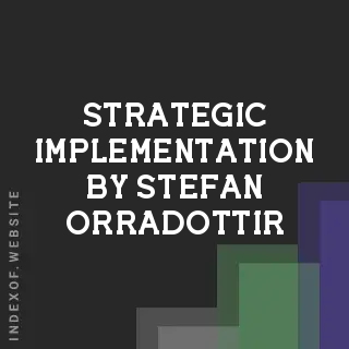 Strategic Implementation by Stefan Orradottir | Indexof