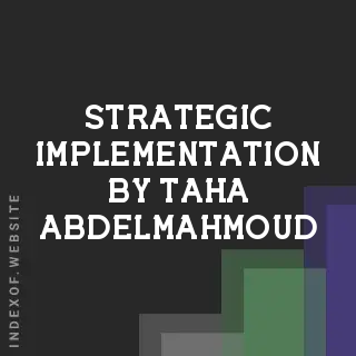 Strategic Implementation by Taha Abdelmahmoud | Indexof