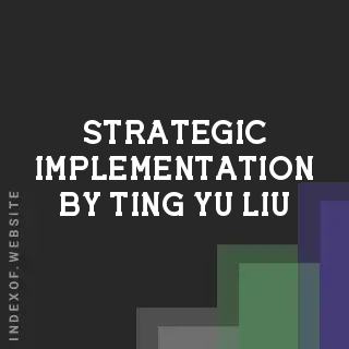 Strategic Implementation by Ting-yu Liu | Indexof