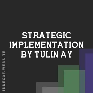 Strategic Implementation by Tulin Ay | Indexof