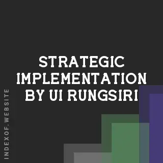 Strategic Implementation by Ui Rungsiri | Indexof