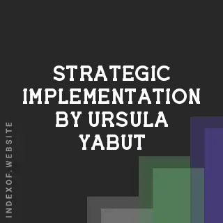 Strategic Implementation by Ursula Yabut | Indexof