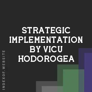 Strategic Implementation by Vicu Hodorogea | Indexof