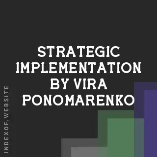 Strategic Implementation by Vira Ponomarenko | Indexof