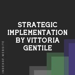 Strategic Implementation by Vittoria Gentile | Indexof
