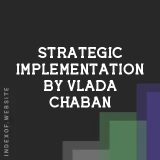 Strategic Implementation by Vlada Chaban | Indexof