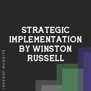 Strategic Implementation by Winston Russell | Indexof