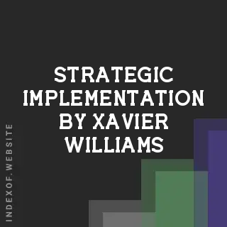 Strategic Implementation by Xavier Williams | Indexof