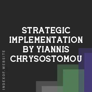 Strategic Implementation by Yiannis Chrysostomou | Indexof