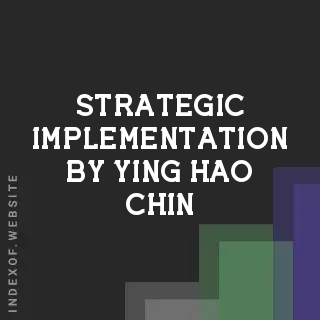 Strategic Implementation by Ying-hao Chin | Indexof