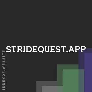 stridequest.app by Farha Eijaz site -  Indexof