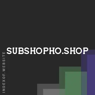 subshopho.shop by Mandy Kan site -  Indexof