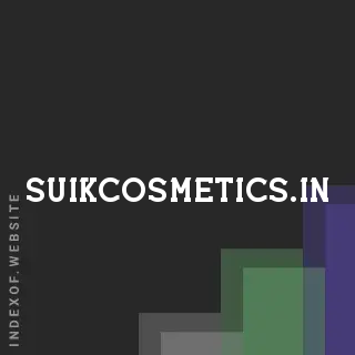 suikcosmetics.in by Salvatore Martini site -  Indexof