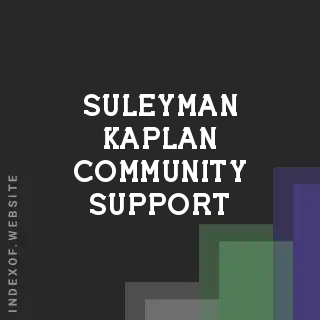 Suleyman Kaplan Community Support | Indexof