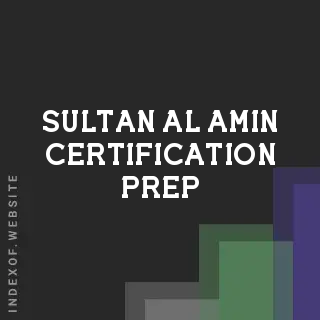 Sultan Al-Amin Certification Prep | Indexof