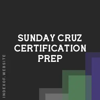 Sunday Cruz Certification Prep | Indexof