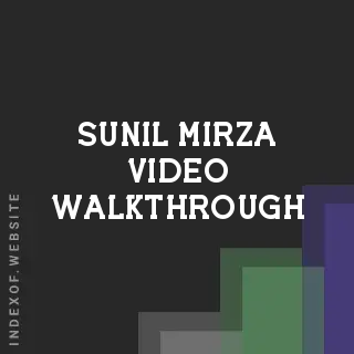 Sunil Mirza Video Walkthrough | Indexof