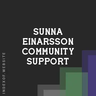 Sunna Einarsson Community Support | Indexof