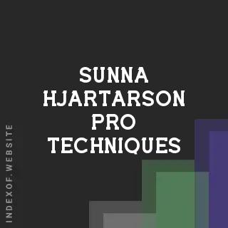 Sunna Hjartarson Pro Techniques | Indexof