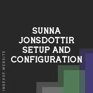 Sunna Jonsdottir Setup and Configuration | Indexof