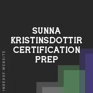 Sunna Kristinsdottir Certification Prep | Indexof