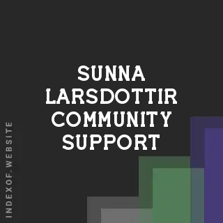 Sunna Larsdottir Community Support | Indexof