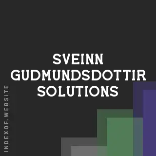 Sveinn Gudmundsdottir Solutions | Indexof