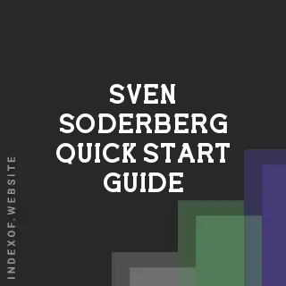 Sven Soderberg Quick Start Guide | Indexof