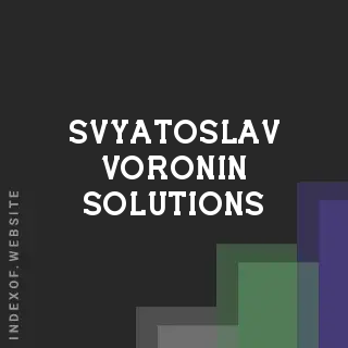 Svyatoslav Voronin Solutions | Indexof