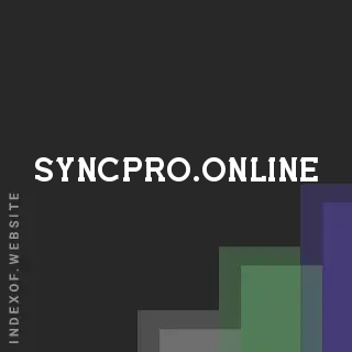 syncpro.online by Adamos Michaelides site -  Indexof