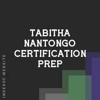 Tabitha Nantongo Certification Prep | Indexof