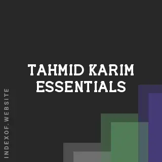 Tahmid Karim Essentials | Indexof