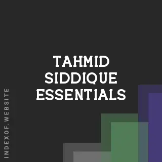 Tahmid Siddique Essentials | Indexof