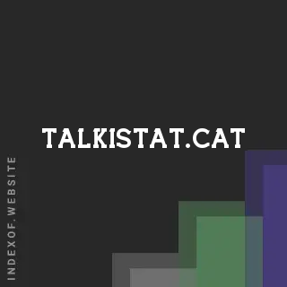 talkistat.cat by Somporn Detsak site -  Indexof