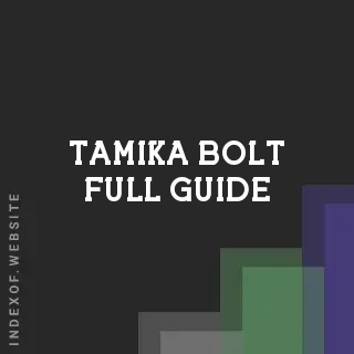 Tamika Bolt Full Guide | Indexof