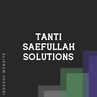 Tanti Saefullah Solutions | Indexof