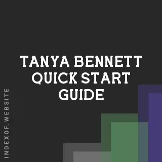 Tanya Bennett Quick Start Guide | Indexof