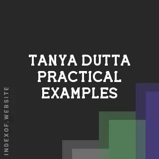 Tanya Dutta Practical Examples | Indexof