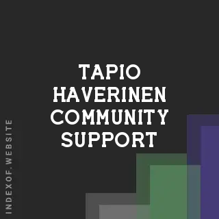 Tapio Haverinen Community Support | Indexof