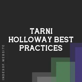 Tarni Holloway Best Practices | Indexof