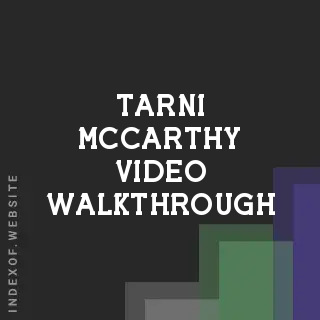 Tarni McCarthy Video Walkthrough | Indexof