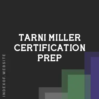 Tarni Miller Certification Prep | Indexof