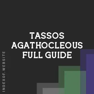 Tassos Agathocleous Full Guide | Indexof
