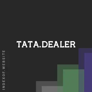 tata.dealer by Stepan Popov site -  Indexof