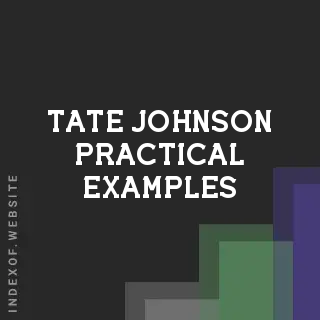 Tate Johnson Practical Examples | Indexof