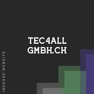 tec4all-gmbh.ch by Ida Jessen site -  Indexof