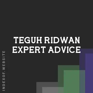 Teguh Ridwan Expert Advice | Indexof