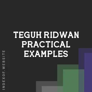 Teguh Ridwan Practical Examples | Indexof