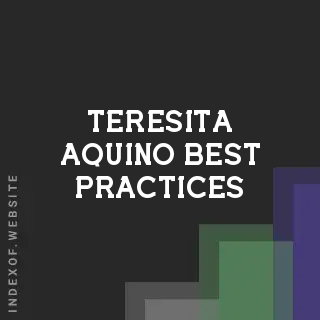 Teresita Aquino Best Practices | Indexof