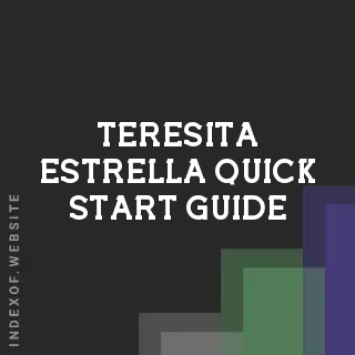 Teresita Estrella Quick Start Guide | Indexof